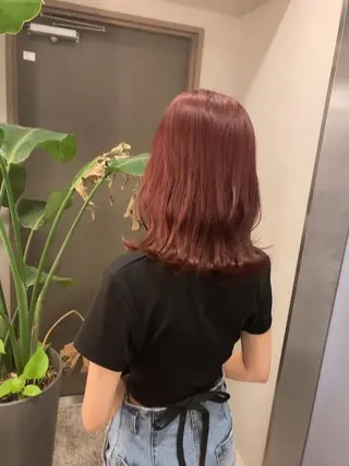 セミロング カラー TIGRE kamitoriのヘアスタイル