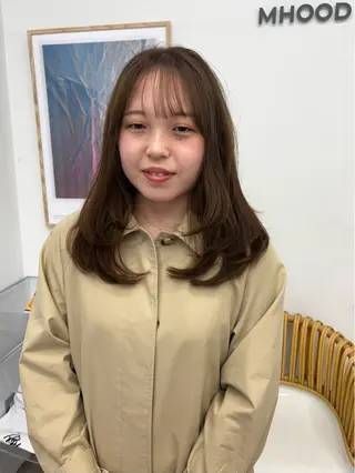 ミディアム カラー 透明感カラー🫧 nanohaのヘアスタイル
