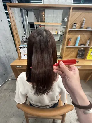 セミロング 誰よりも丁寧なカット 🍀小林輝のヘアスタイル