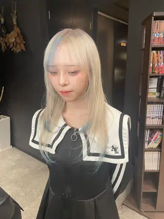 セミロング ハイトーン/エクステ 🫧HANSONのヘアスタイル