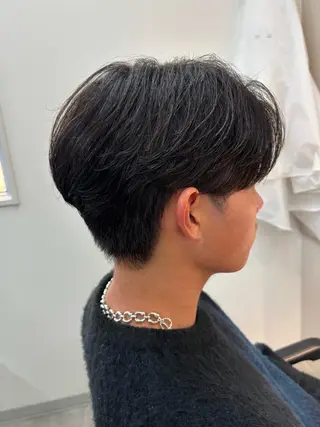 パーマ メンズ フェザーパーマ/韓国 /メンズカット保立のヘアスタイル