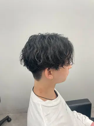 ショート パーマ メンズ 社会人向けパーマ 北千住No.1林和輝のヘアスタイル