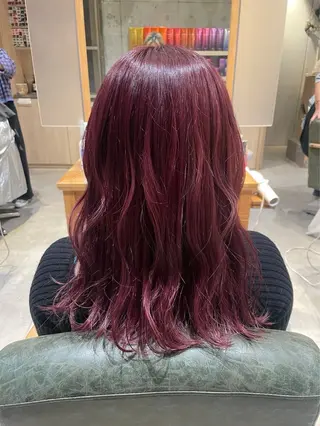 カラー りあの🎀 /暖色カラー🍒のヘアスタイル