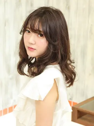 ロング パーマ Amor等々力所属・佐藤 三四郎のヘアスタイル