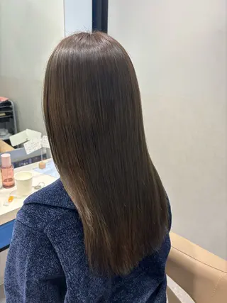 セミロング カラー パーマ ヘアアレンジ 押切 響　のヘアスタイル