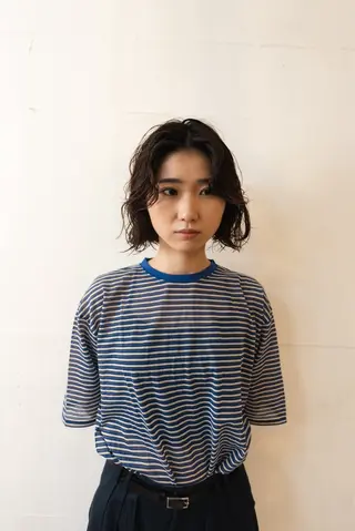 ショート カラー パーマ Genta @gegege75のヘアスタイル