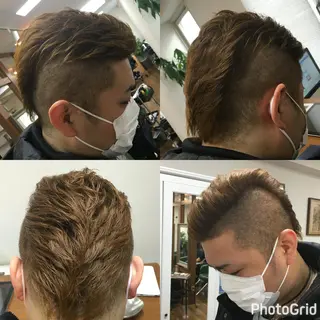 ショート ヘアアレンジ メンズ PALETTE(パレット)所属・SHIORI💜口コ ミNo.1艶カラーのヘアスタイル