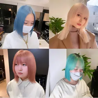 ミディアム ブリーチカラー特化 碇　英朗のヘアスタイル