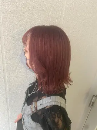 ミディアム カラー ヘアアレンジ 加藤 愛実のヘアスタイル