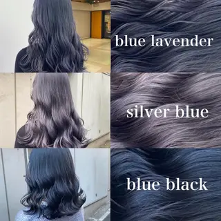 セミロング カラー ワインレッド 🍒KAHOのヘアスタイル