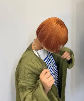 ショート カラー sunc所属・梅田l大人韓国ヘア レイヤー×艶カラーのヘアスタイル