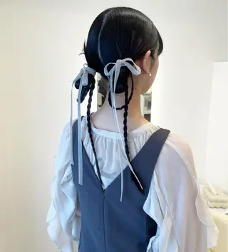 ロング ヘアアレンジ HAIR MAKE SALON new  me所属・ヘアメイク new meのヘアスタイル