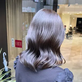 ミディアム カラー 透明感のある艶髪なら 矢場町駅4番出口すぐのヘアスタイル