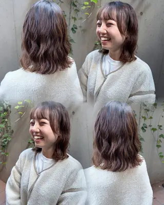 ショート カラー パーマ 大橋 芽衣のヘアスタイル
