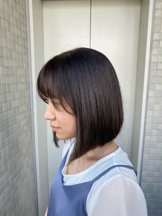 セミロング 🌀ボブ／ミディアム パーマ🌀ayaのヘアスタイル