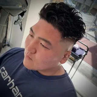 ショート メンズ メンズパーマ/ メッシュ😎タクミのヘアスタイル