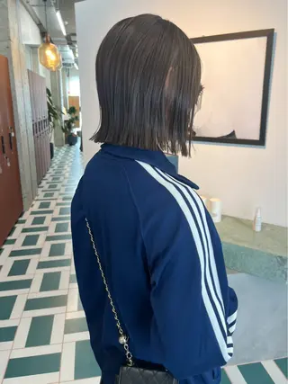 カラー ひかり/透明感カラー /インナー/ボブのヘアスタイル