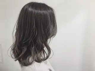ミディアム カラー てんま さやかのヘアスタイル