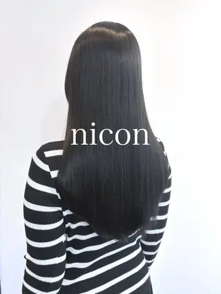 ロング 髪質改善 上品艶感カラーのヘアスタイル