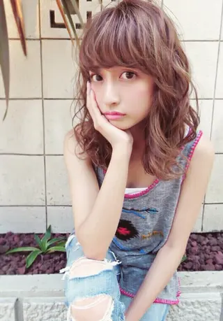 ミディアム 斉藤 潤一のヘアスタイル