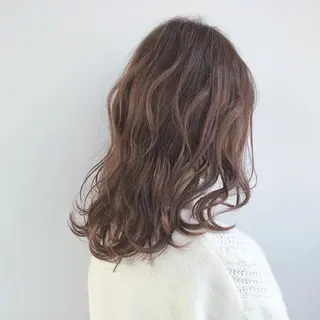 セミロング パーマ 美髪⭐︎髪質改善 井上　康司のヘアスタイル