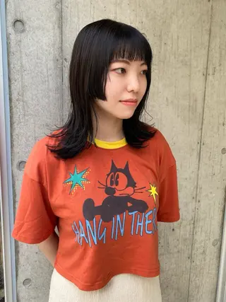 ミディアム カラー Paddle所属・似合わせレイヤー/ レイヤーパーマ/高倉のヘアスタイル