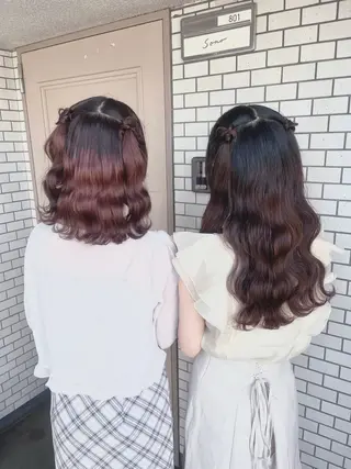 ヘアアレンジ 参列♡デートゆるふわ ヘアメイク🎀みゆうのヘアスタイル