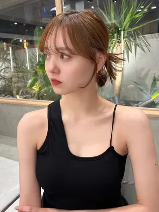 ミディアム 韓国ヘア/耳ツボジュ エリー♡ayumuのヘアスタイル