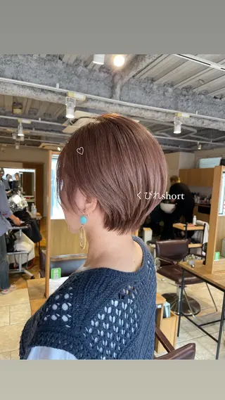 ショート カラー ボブ／髪質改善／ 銀座／CHIEのヘアスタイル