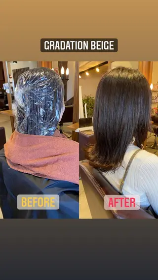 ロング カラー ヘアアレンジ アイブロウ SALOWIN京都河原町Suite店所属・外国人風レイヤー/ ハイトーンSHUのヘアスタイル