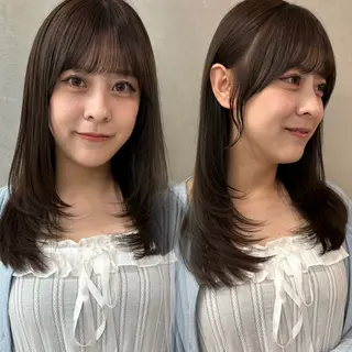 ロング 韓国レイヤー/暖色 カラー/KOTONEのヘアスタイル