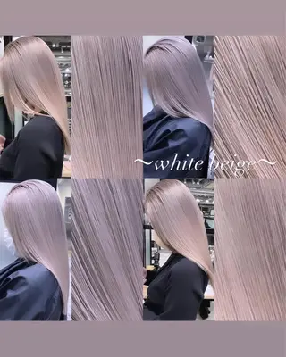 セミロング カラー 💜ハイトーン💛 マジカルかいちゃんのヘアスタイル