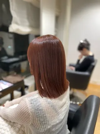 セミロング カラー 鈴木 愛華のヘアスタイル