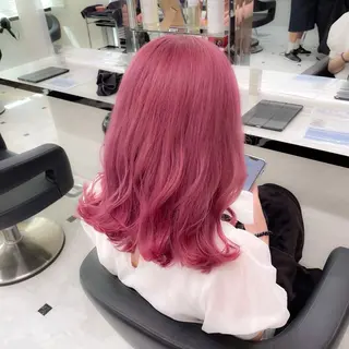 カラー girlな暖色ヘア 🪽🫧ハルナ🎀のヘアスタイル