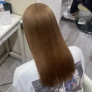 ロング ハイトーン/レイヤー カット/TAKEのヘアスタイル