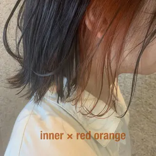 ミディアム カラー RINA🧤 デザインとボブのヘアスタイル