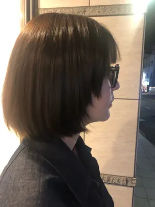 セミロング すざき ことみのヘアスタイル