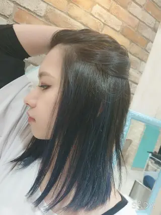 ミディアム カラー GO TODAY SHAiRE SALON キラリトギンザ店所属・🐱higajo🐱 比嘉門(ヒガジョウ)のヘアスタイル