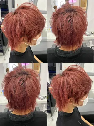 ショート カラー パーマ ヘアアレンジ メンズ 🔥メンズパーマ特 化🔥渡辺一翔🔥のヘアスタイル