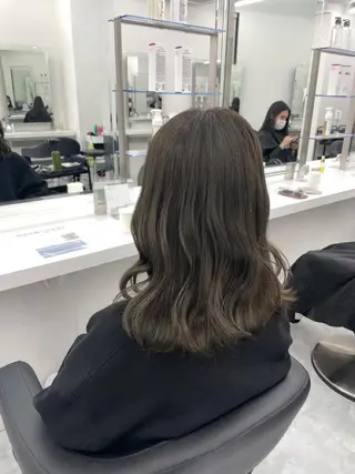 ミディアム MOE 福岡韓国ヘア✧︎のヘアスタイル