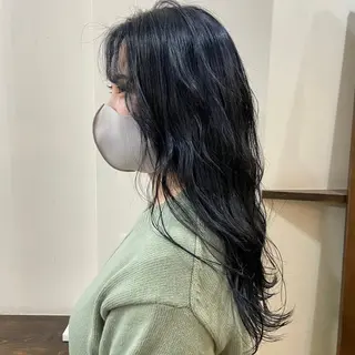 セミロング カラー TIDEHAIR SHOBUのヘアスタイル