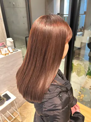 ミディアム カラー 透明感/ベージュ /kazui🐈のヘアスタイル