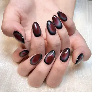 ネイル RAFFINE 月🦋🩵のネイルデザイン