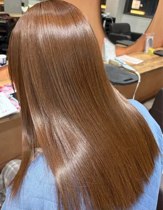 セミロング カラー yu-kiハイトーン /ブリーチ無しカラーのヘアスタイル