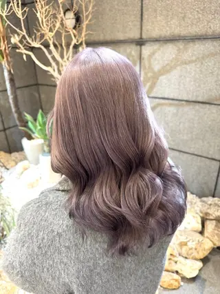 セミロング カラー 学生人気no.1 🦋ナツミのヘアスタイル