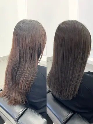 セミロング カラー IRESU 札幌駅前北口店所属・IRESU yuzuのヘアスタイル