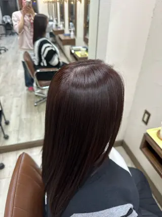 ミディアム カラー なぎは/暖色・ ナチュラルカラーのヘアスタイル