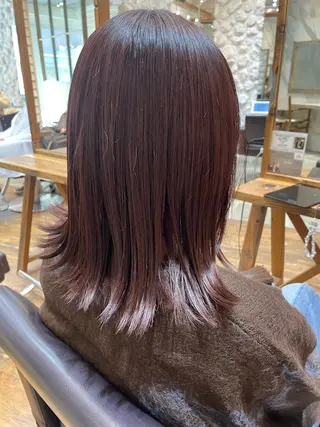 ミディアム カラー 樋川 早紀のヘアスタイル