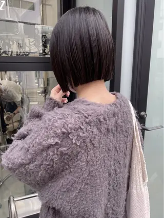 ミディアム ボブカットモデル/パ ーマ/harunaのヘアスタイル