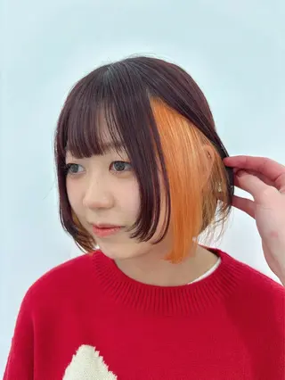 ミディアム Wカラー/暖色/べ ージュりく©︎🐝のヘアスタイル